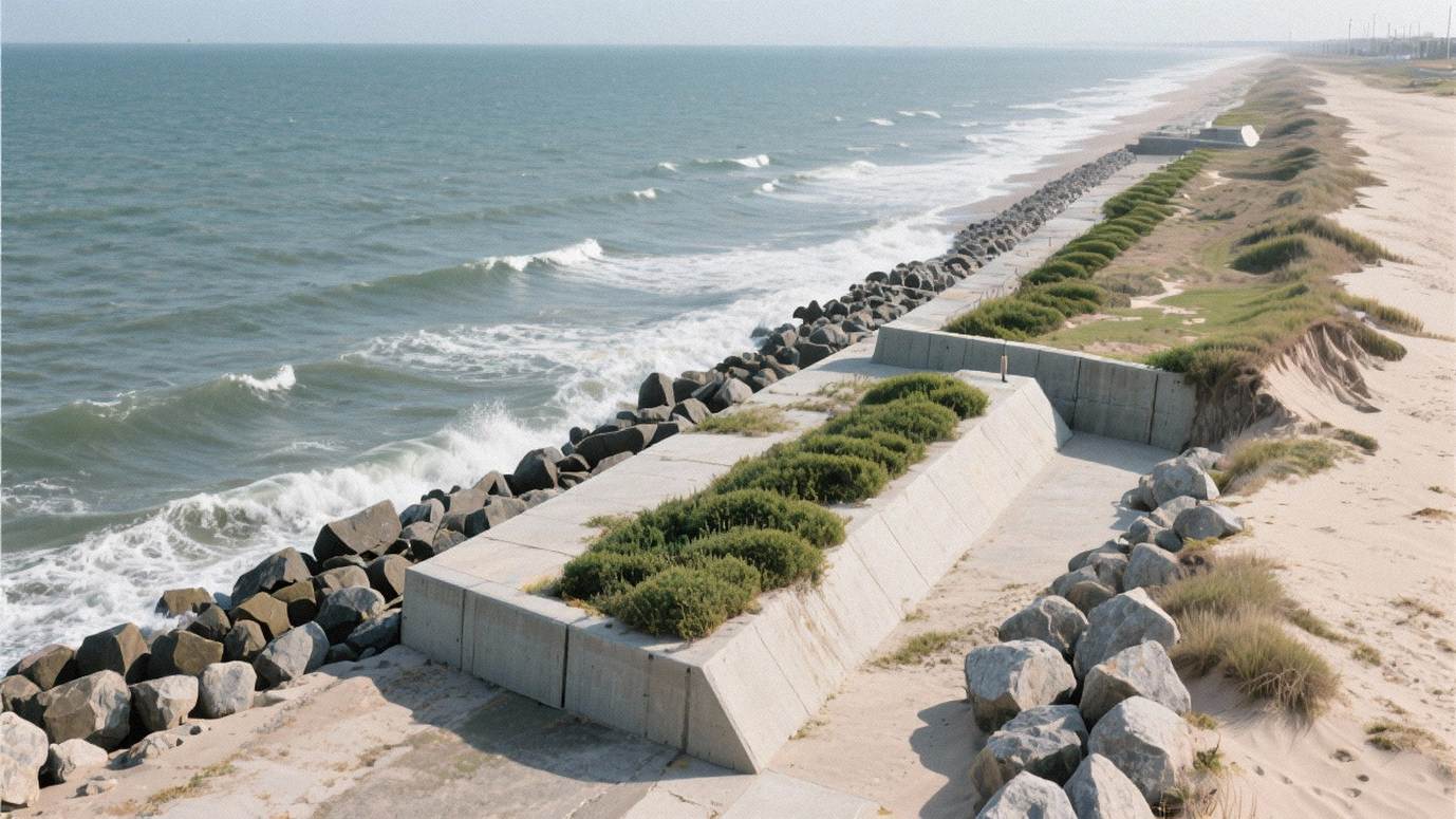 Kustskyddsprojekt mot erosion